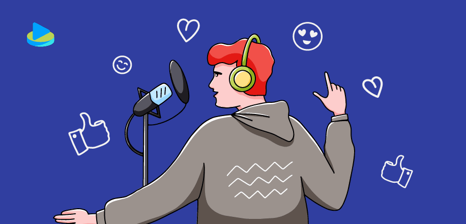 A podcast influencer